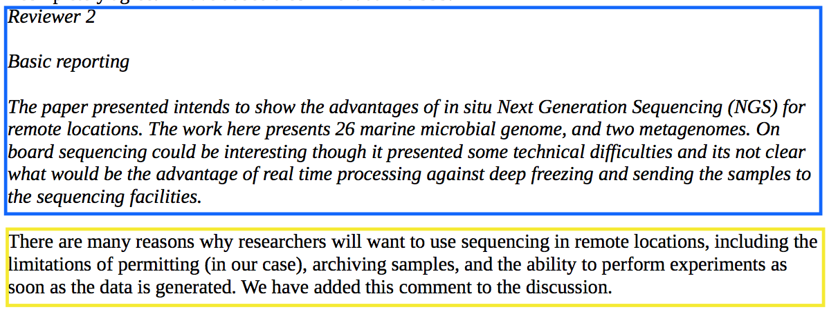 rebuttal in research paper